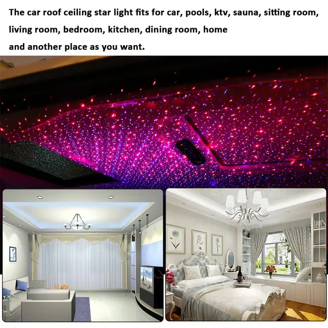 Us 44 79 20 Off Led Car Roof Star Night Lights Projector Universal Ceiling Decoration Light Interior Ambient Atmosphere Galaxy Lamp In Decorative