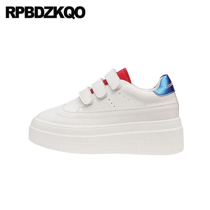 ladies wide fit white trainers