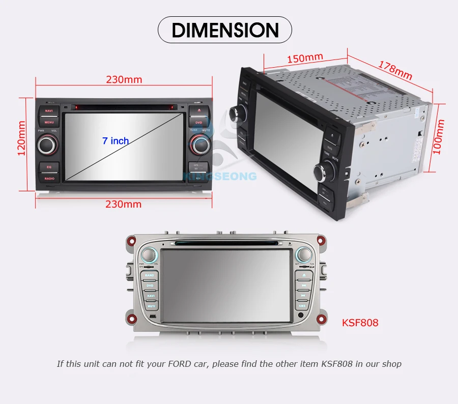 Sale Android 8.0 DAB+Autoradio Car Multimedia Player GPS CD OBD Radio DTV-IN WiFi Sat Navi for Ford Focus Mondeo Fusion C-Max S-Max 25