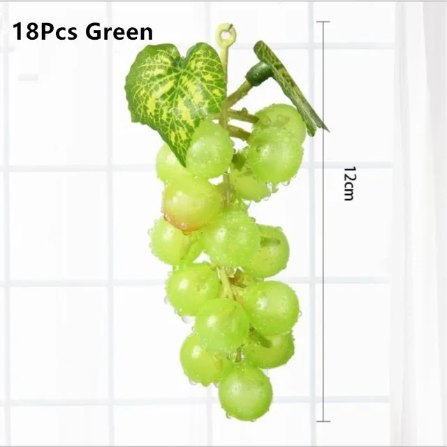 18 pc Green Искусственное яблоко, искусственные фрукты, украшение для дома, оранжевый орнамент, ремесло, еда, реквизит для фотосъемки дома - Цвет: 18 pc Green