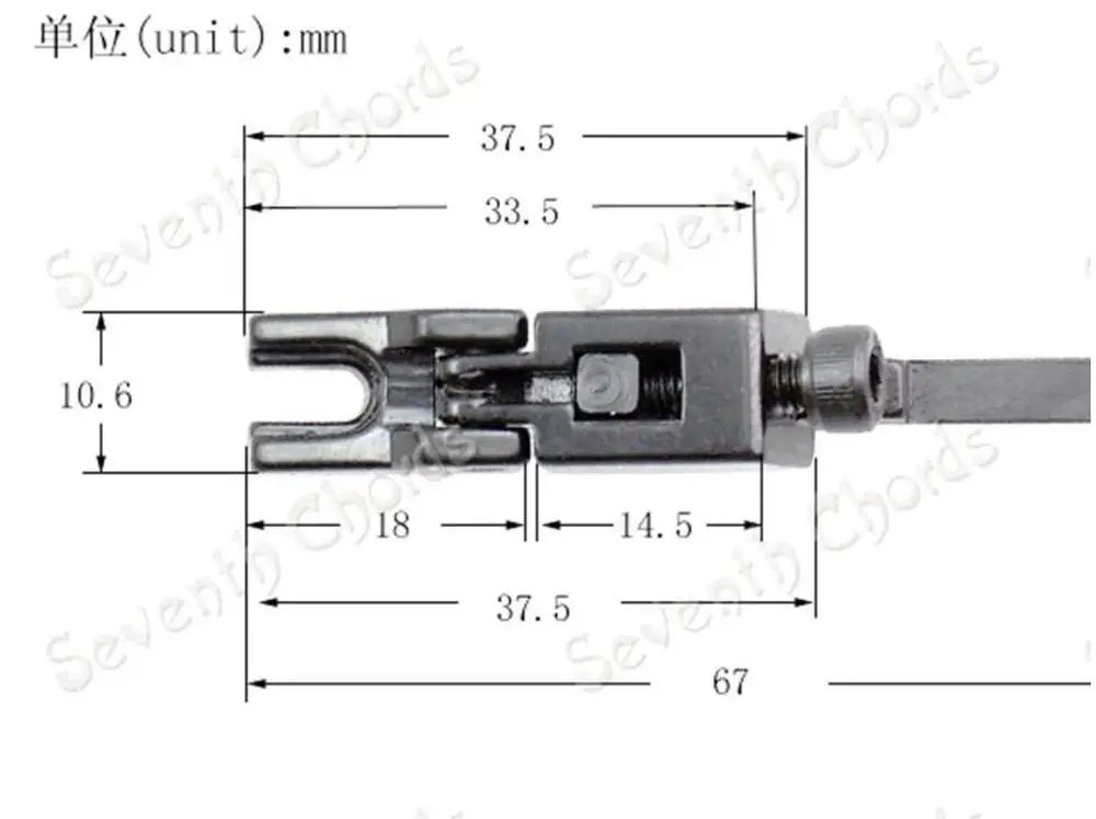 6 шт. Floyd Rose струнные седла для гитары тремоло мост двойной замок