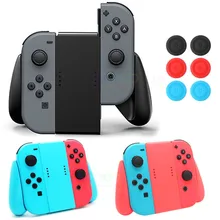 Левый и правый удобный держатель рукоятки для nintendo Switch Joy-Con NS ручка контроллер и 2 шт Thumbstick силиконовые колпачки