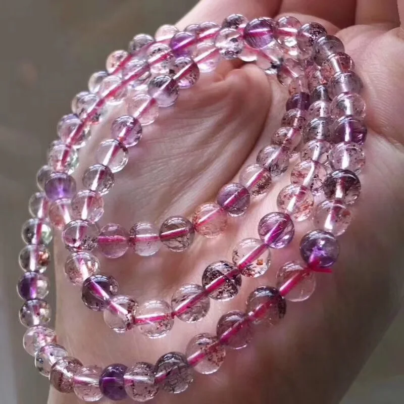 Natural Super Seven Melody Stone Rutilated Quartz Bracelet (3)