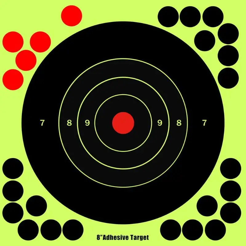 10/20 штук самоклеющиеся Splatterburst splatterburst показатели 8/12 в Стикеры реактивной пистолет съемки наклейки мишень Training цель бумаги - Цвет: 20pcs 8 in