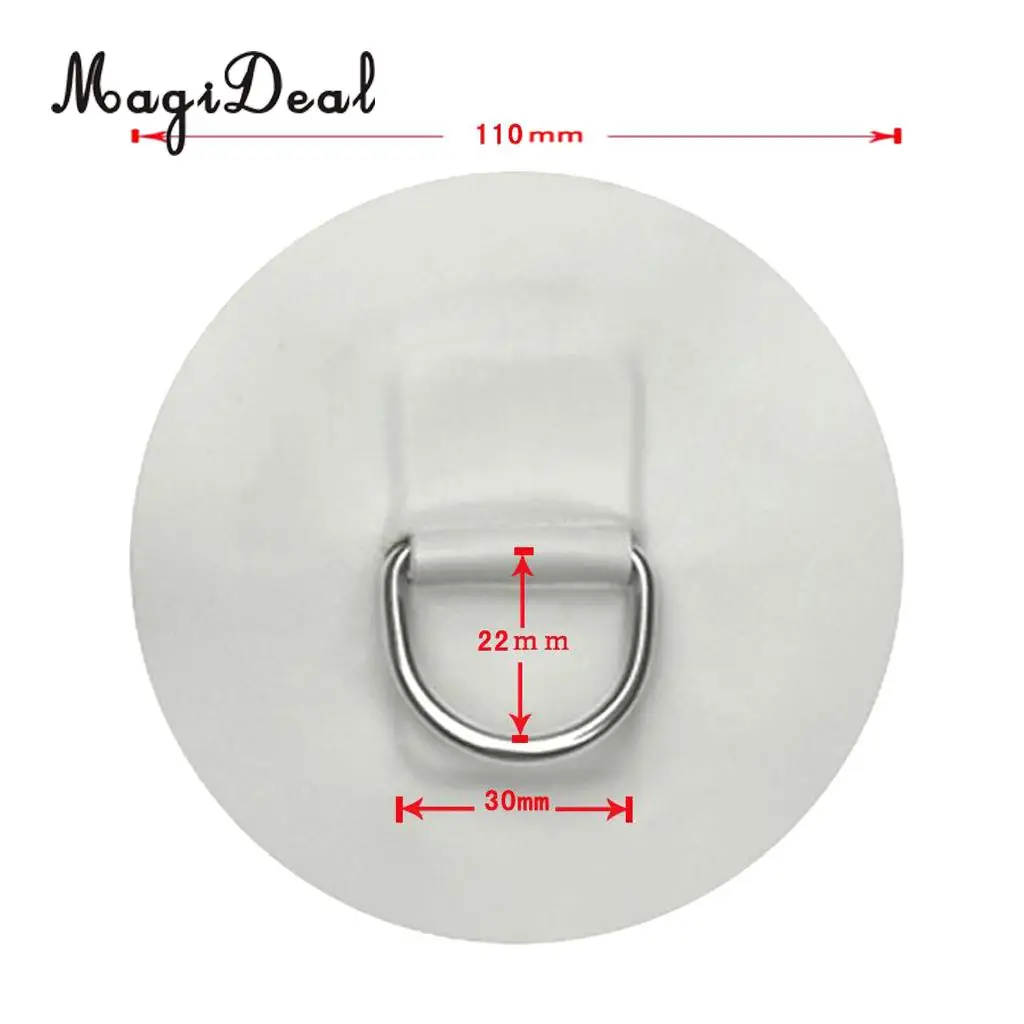 4 Pieces D-ring Pad Patch for Inflatable Boat Raft PVC Raft / Dinghy / Kayak / Canoe / SUP / Surfboard Colorful Accessories