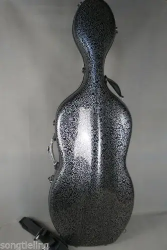 

Floriferous carbon fiber composite cello case 4/4, with two back wheels