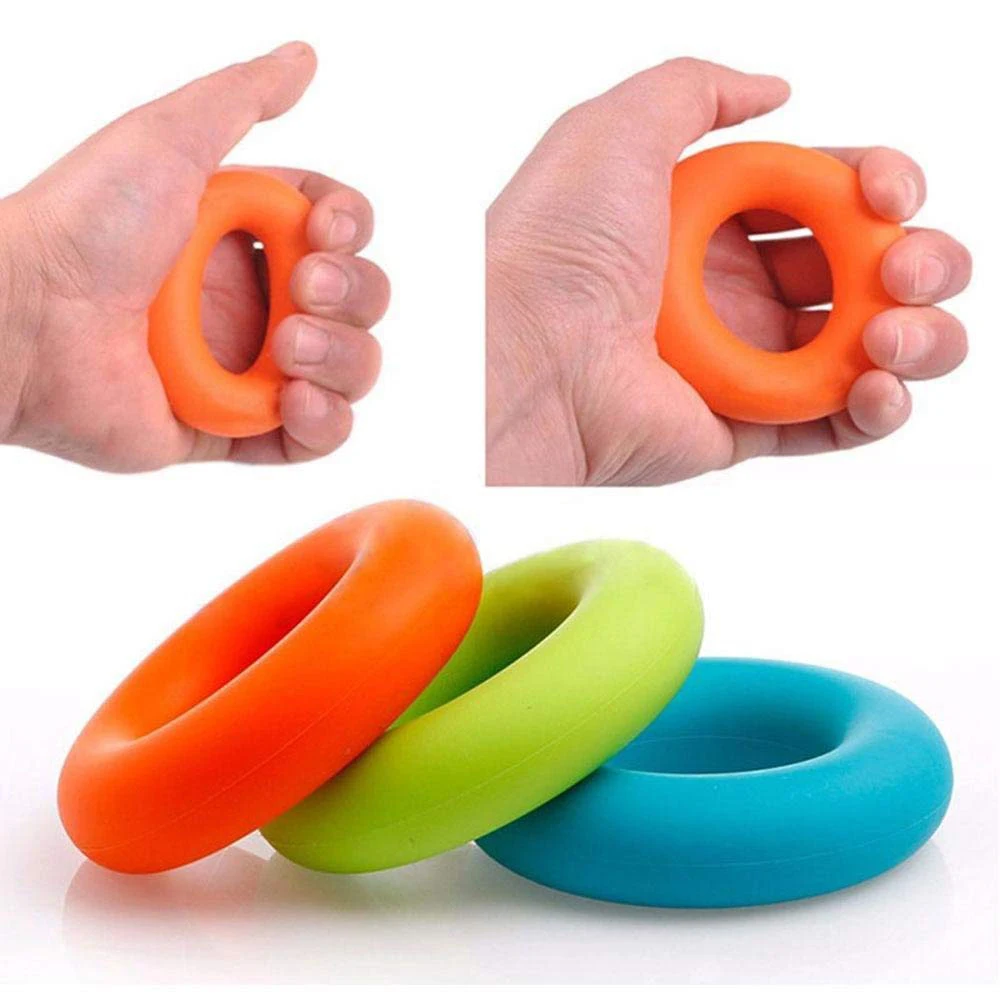 6Pcs/set Silicone Hand Grip Strengthener Finger Stretcher, hand