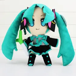 Бесплатная доставка японского аниме Hatsune Мику VOCALOID мягкие куклы плюшевые игрушки подарок для девочки