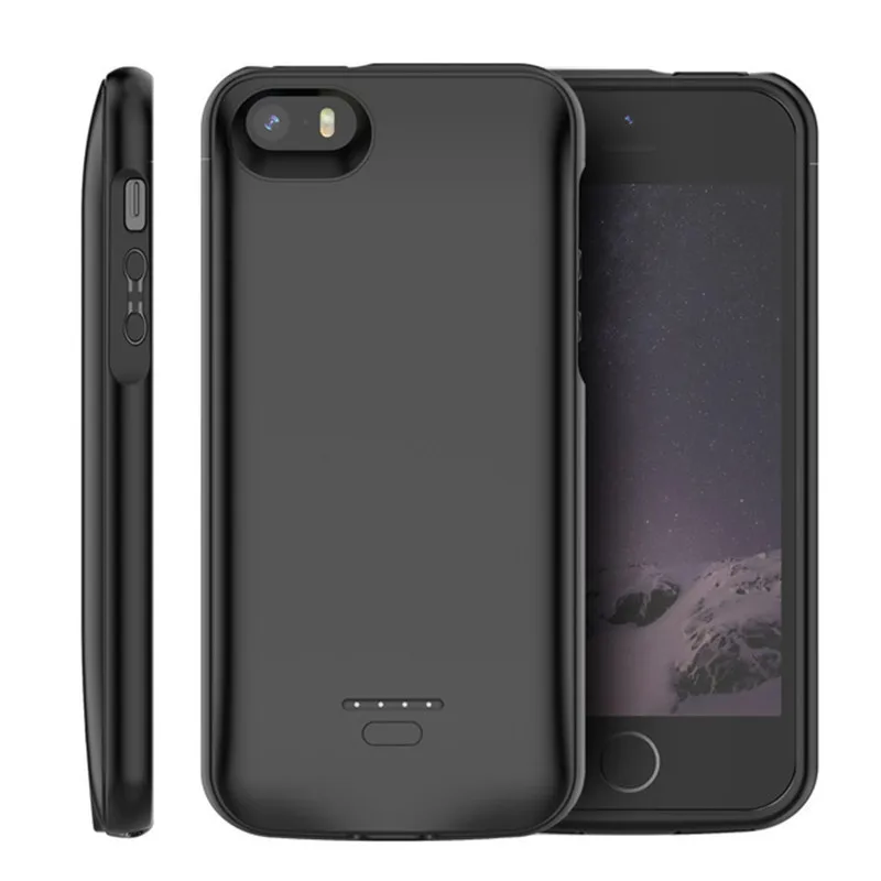 Online Funda cargador de batería CASEWIN para iPhone SE 5SE 5 5S 4000mAh cargador de batería para iPhone 5 6 7 8 X