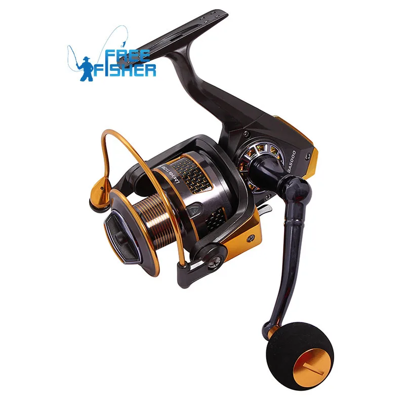 

Free Fisher Brand GA2000 High Power Gear Spinning Spool Fishing Tackle Reel Aluminum Spinning Handle Wheel
