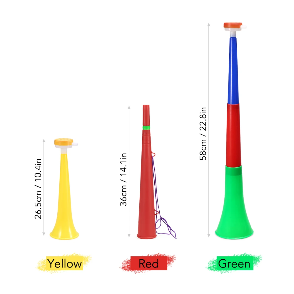 Футбольная Спортивная труба пластиковые рожки Vuvuzela рога футбольный вентилятор