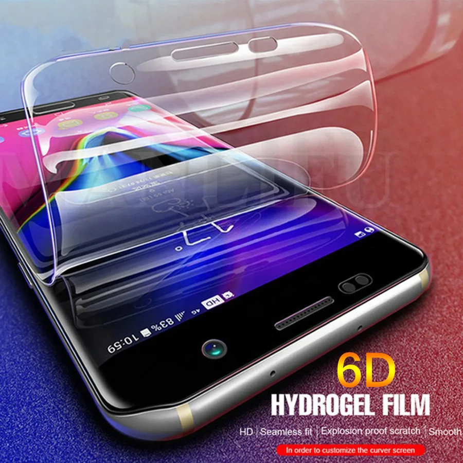 6D Мягкий ТПУ Полное покрытие экрана протектор для Meizu 16X 15 Plus lite E3 M6s Передняя