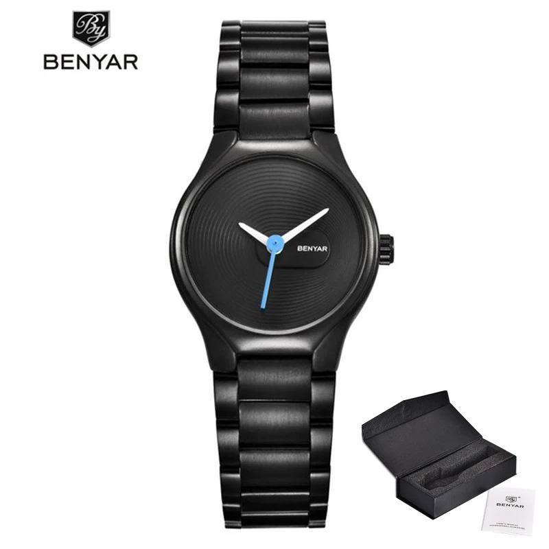 

New Arrival 2019 Benyar Fashion Brand Ladies Simple Quartz Watch Women Waterproof Wrist Watch Female Clock relogio feminino