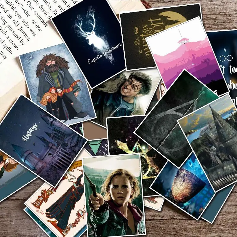 

New 50Pcs/Set Cartoon Harry Potter Stickers for Suitcase Laptop Bike Skateboard Ipad Phone Toy Graffiti Sticker Gift