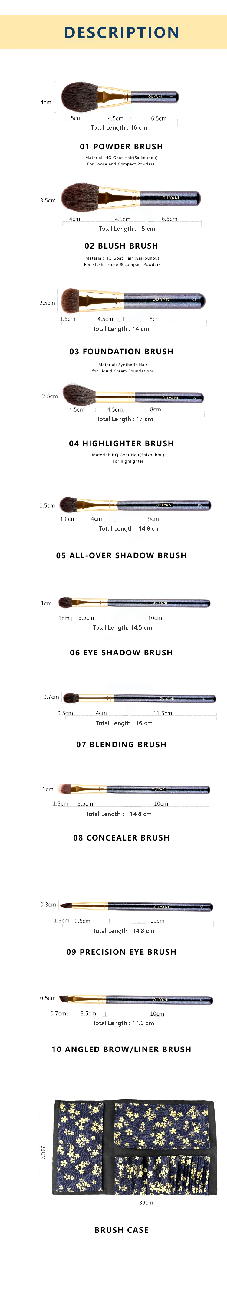 OUYANI CC-SERIES BRUSH SET _ 3