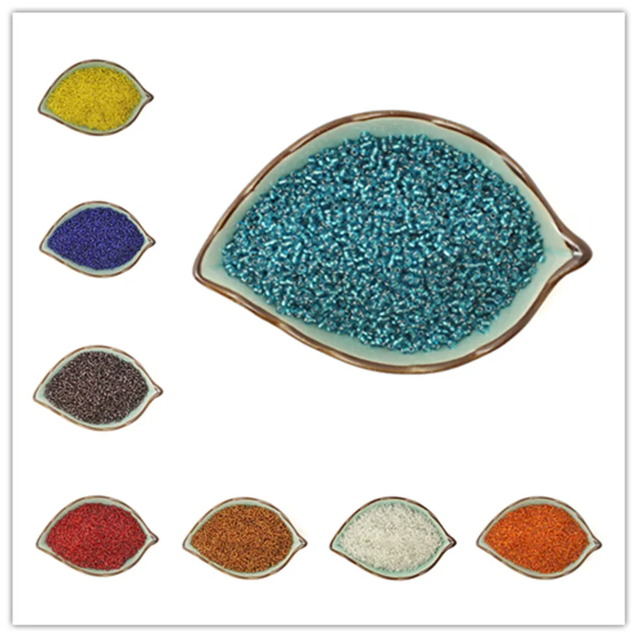 

2mm Approx 6000pcs Multi-Colors Loose Spacer Mini Glass Czech Seed Beads With Silver Inner Jewelry Beads For DIY Free Shipping
