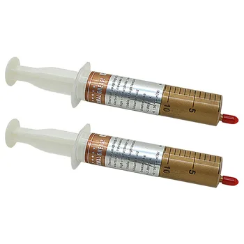 

VODOOL 2Pcs PC CPU Thermal Grease Paste Compound Cooling Silicone Computer Processor GPU Cooler Heatsink Fan Thermal Silica Gold