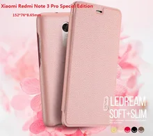Для Xiaomi Redmi Note 3 Pro Prime Специальное Издание Случае Lenuo PU крышка флип Случае xiomi redmi note 3 3i Pro Глобальный Версия 152 мм