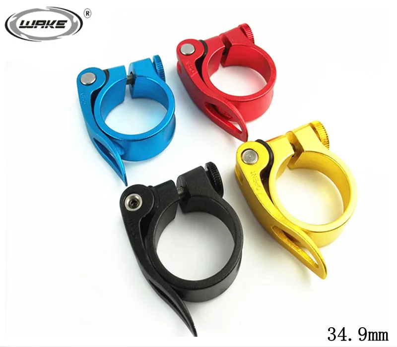 Free Shipping WAKE Aluminum Mountain Road bike Seat Post Clamp Quick Release Bicycle Saddle