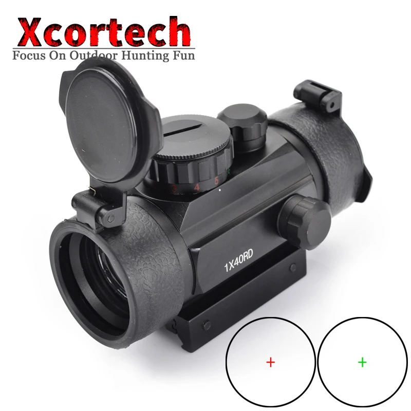 

Hunting Holographic 1x40 Red Green Dot Sight Airsoft Dot Sight Scope 11mm 20mm Rail Mount Collimator Sight With Projectile Cover