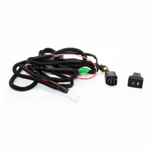 Set Wiring Harness Sockets Wire Switch for H11 Fog Light font b Lamp b font for