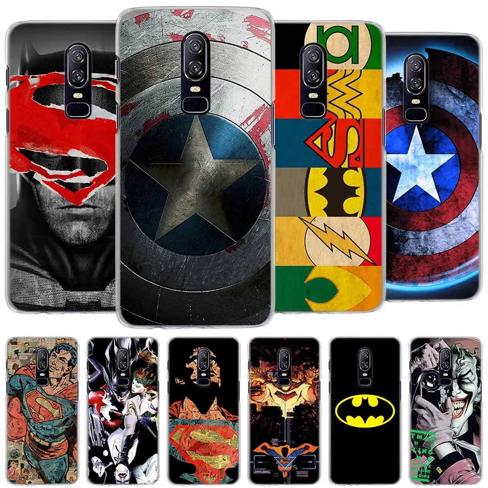 

superman batman joker Case Cover for Oneplus 5T 6T 6 PC Hard Mobile Phone Bag Case for Oneplus 6 6T 5T Phone Case