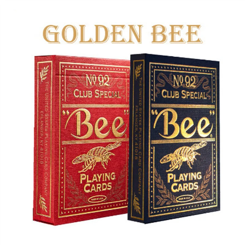 

1deck High Quality Bee Golden Deck Bicycle Magic Props Magic Playing Cards Magia Poker Playing Card 83074