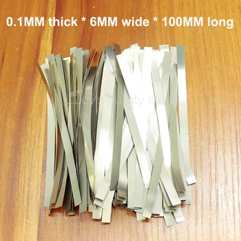 

100g/bag Battery Spot Welding Nickel 18650 Battery High Quality Nickel Plated Steel Connections 0.1MM Thick * 6MM Wide