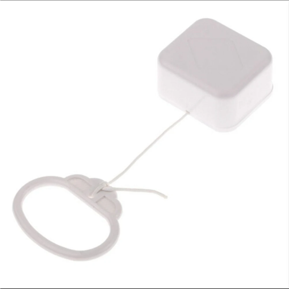 Pull String Cord Music Box White Baby Infant Rattle Kids Bed Bell
