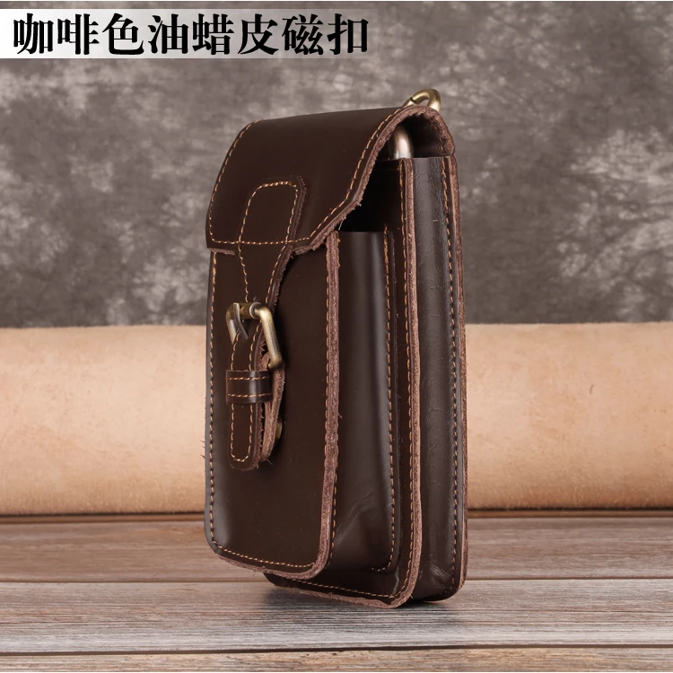 Натуральная кожа, винтажная сумка на пояс, мужская сумка для путешествий, пояс с петлями, сумка на пояс, сумка на пояс, чехол для мобильного телефона, YBF104