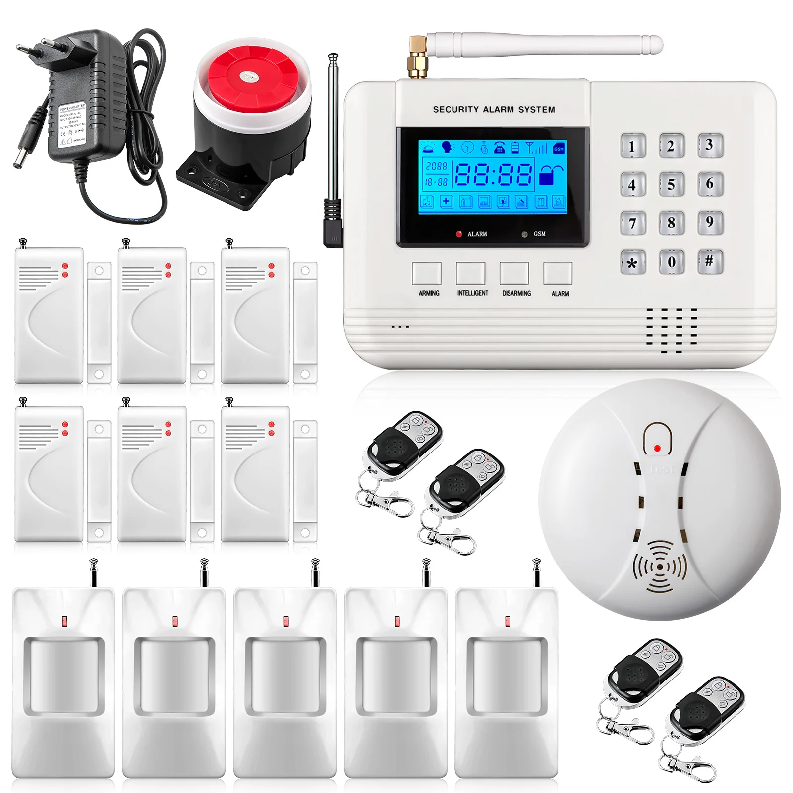 New arrival 433Mhz Remote Control Wireless GSM PSTN network Security