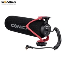 Microfone de vídeo comica CVM-V30 lite, condensador, gravação de voltagem, para câmera canon nikon fuji dslr, microfone para smartphone