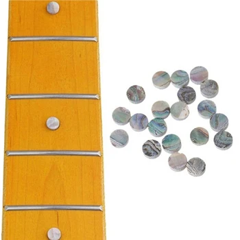 

20pcs Guitar Bass Ukulele Accessories 6mm Coloful Abalone Mother Of Pearl Shell Fingerboard Dots With Inlay Material