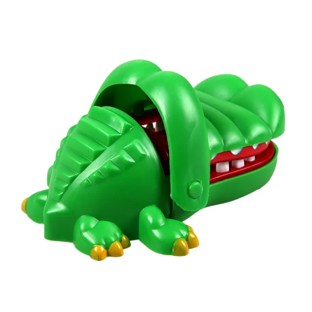 Hot Sell Creative Practical Jokes Mouth Tooth Alligator Hand Children's Toys Family Games Classic Biting Hand Crocodile Game  5