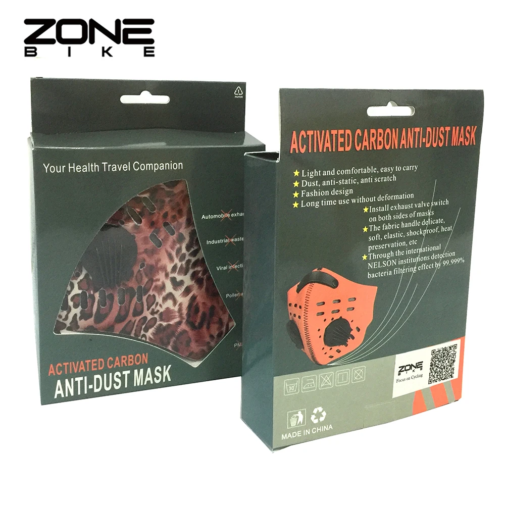 ZONEBIKE Anti PM2.5 Спортивная Пылезащитная велосипедная маска с фильтром нейлон