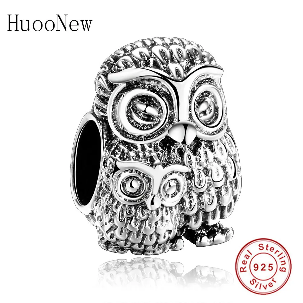 

Mom With Child Kid Owl Beads Fit Original Pulseira Pandora Charms Animal 2018 Bracelet 925 Sterling Silver Jewelry Gift Berloque