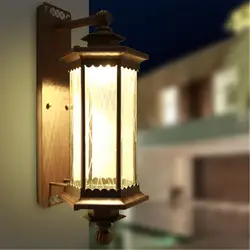 Европа светодиодный Светодиодный крепления настенного светильника водостойкий крыльцо Настенный бра огни сад балкон лампы освещения