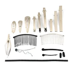 Высокое качество разных Размеры 5-50 шт./пакет расческа для волос Заколки для волос когти-шпильки DIY ювелирных изделий Аксессуары для украшения волос База