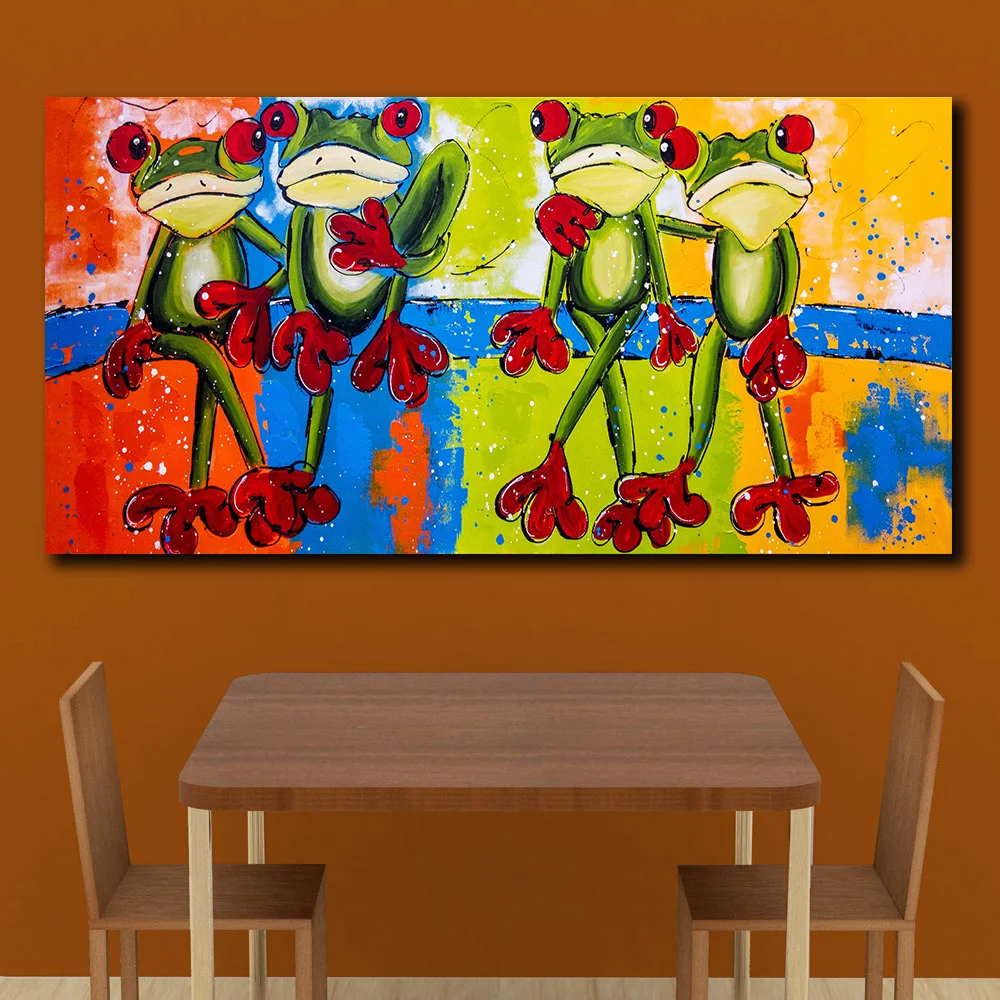 Four Frogs On The Tree 3