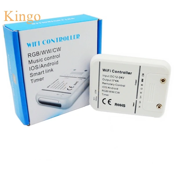Оригинальный светодиодный контроллер 16 миллионов цветов Wi Fi 5 каналов RGB/WW/CW