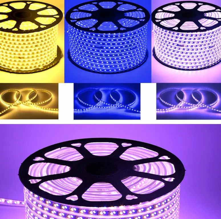 Светодиодная лента 220 В 120 светодиодный s/m гибкий 5630 5730 SMD с регулируемой яркостью