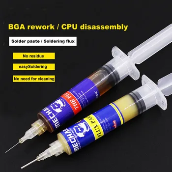 

Wozniak Easy BGA Repair Scaling powder Pin type 10cc Paste flux for iphone CPU Chip disassembly Clean Mobile phone welding oil