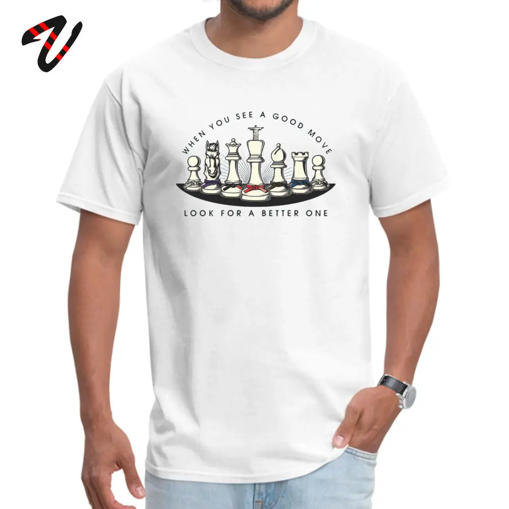 Tops Tees Martial Arts Chess Pieces Tees Summer New Coming Printed On Short Sleeve 100% Cotton O-Neck Men T-Shirt Printed On Martial Arts Chess Pieces -19367 white