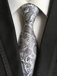 См 8 см дизайнер Пейсли Галстуки одежда высшего качества для вечерние Тканые галстук