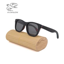 Retro environmental trend men's wooden sunglasses skateboard wood sandwich bamboo wood polarized UV400 men and women sunglasses