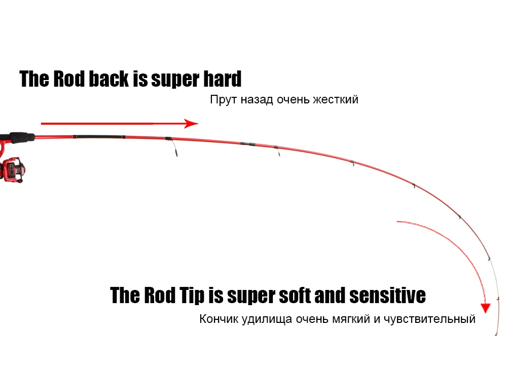 Палисандр новая модель высокоуглеродистой мягкой твердой наконечник форель стержень 1,98 м спиннинг и литье стержень быстрый свет скала