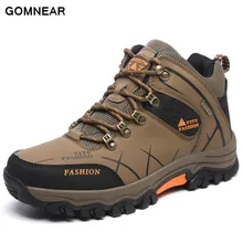 GOMNEAR New Trend Autumn And Big Size Winter HIking shoes Breathable Outdoor Waterproof Hunting antiskid tourism Trend sneakers