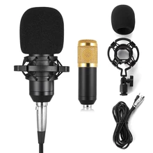 BM800 звук Запись проводной караоке микрофон для компьютера конденсаторный микрофоны Студия микрофон Стенд Поп фильтр BM 800