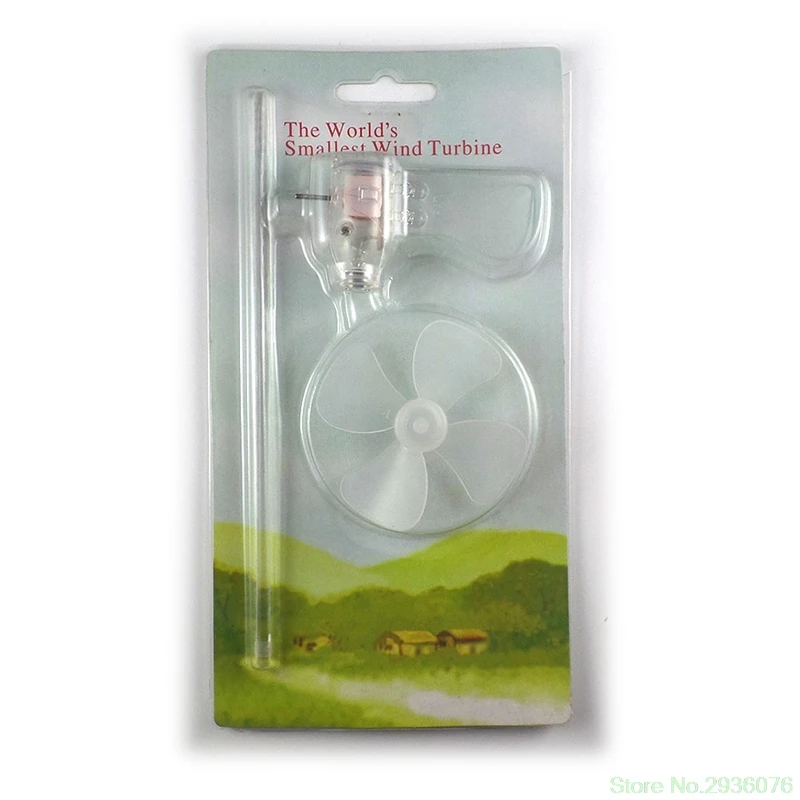 

New Mini Wind Turbines Generator LED Teaching Tools Sample Model Drop Ship 11