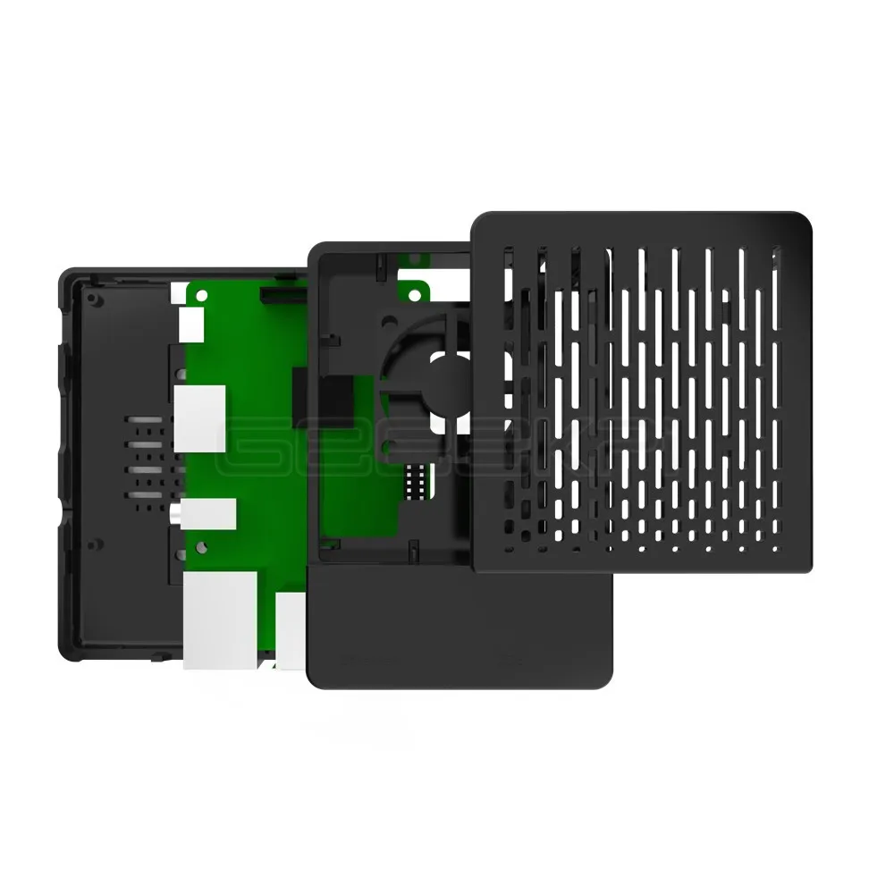 GeeekPi ABS Black / White Case Cover Enclosure Shell Box + Heat Sinks + Cooling Fan for Raspberry Pi 3 B+ Plus / 3 B 2 B raspberry pi case